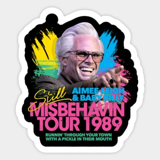 FRON BACK STILL - MISBEHAVIN TOUR1989 Sticker